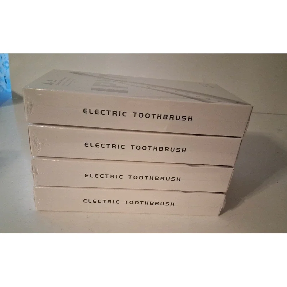 Lot of 4 X-2 IPX7 Sonic Electric Toothbrushes White New